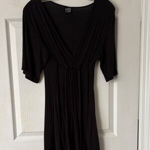 $5 CLEAROUT top Elegant Black Women's tunic tie waist